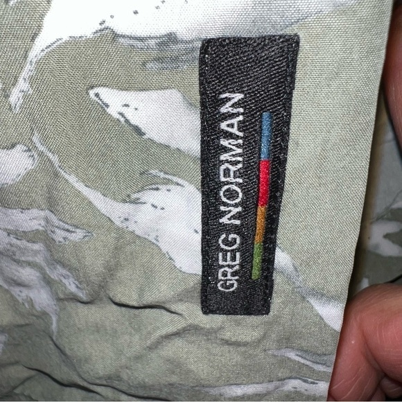 Greg Norman Sage Green Short Sleeve Button Down Shirt Size XL - Picture 7 of 7